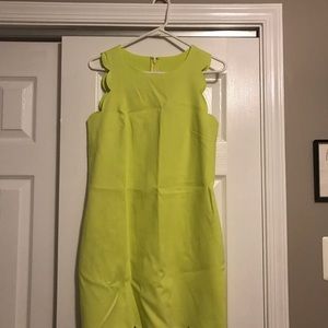 Jcrew scallop hem shift dress
